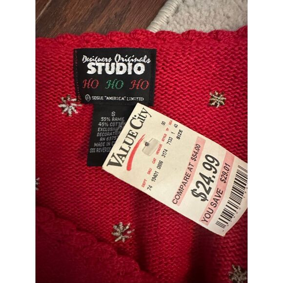 Vintage Deadstock Christmas Vest Size Small NWT - Picture 7 of 7